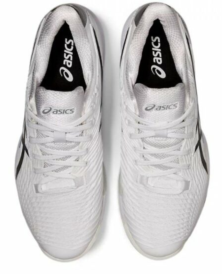 Asics-Solution-Speed-FF-2-Clay-Hvid-Sort-Tennis-Og-Padel-Sko-Side-Oppefra-p