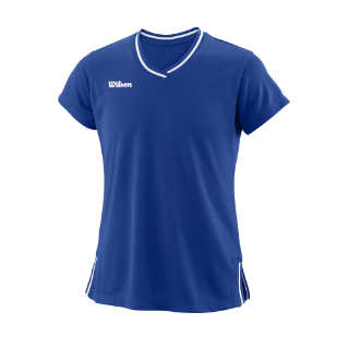 Wilson Team ll V-Neck T-Shirt Girl Royal Blue