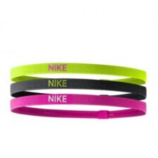 Nike Hårbånd 3-pak Neon Gul/Sort/Pink
