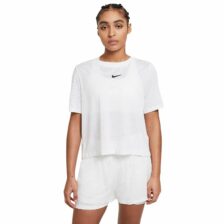 Nike Court Advantage Dame T-shirt White/Black