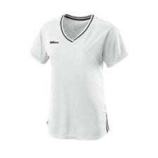 Wilson Team II V-Neck T-shirt Dame White