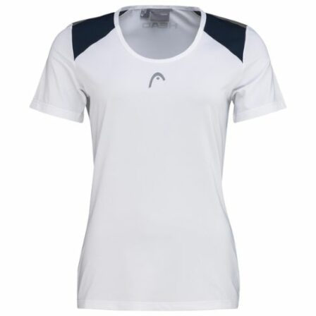 Head-Club-Tech-T-shirt-Dame-White-Dress-Blue-Tennis-T-shirt