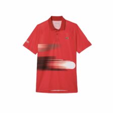 Lacoste Sport x Novak Djokovic Print Stretch Polo Shirt Red/White