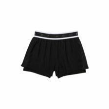 Lacoste Sport Light Nylon Shorts Womens Black/White