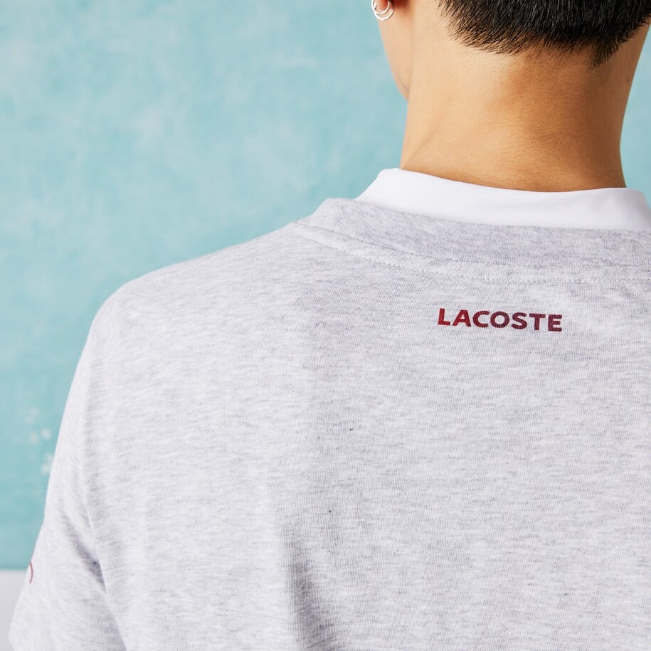 Som Sportsmand Hviske Lacoste Djokovic T-shirt | Herre T-shirt → Lav pris