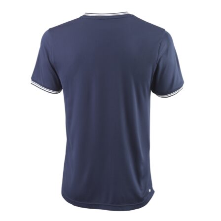 Wilson-Team-ll-High-V-Neck-T-shirt-Navy
