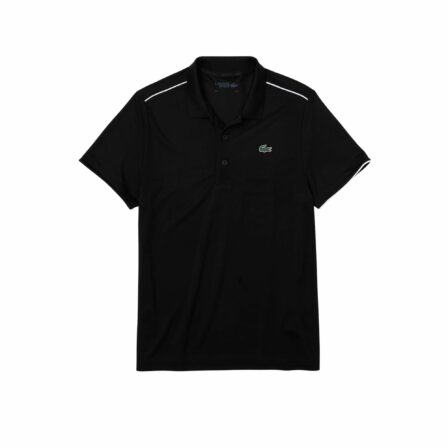 Lacoste-Sport-Breathable-Pique-Polo-Black-white-Tennis-T-shirt