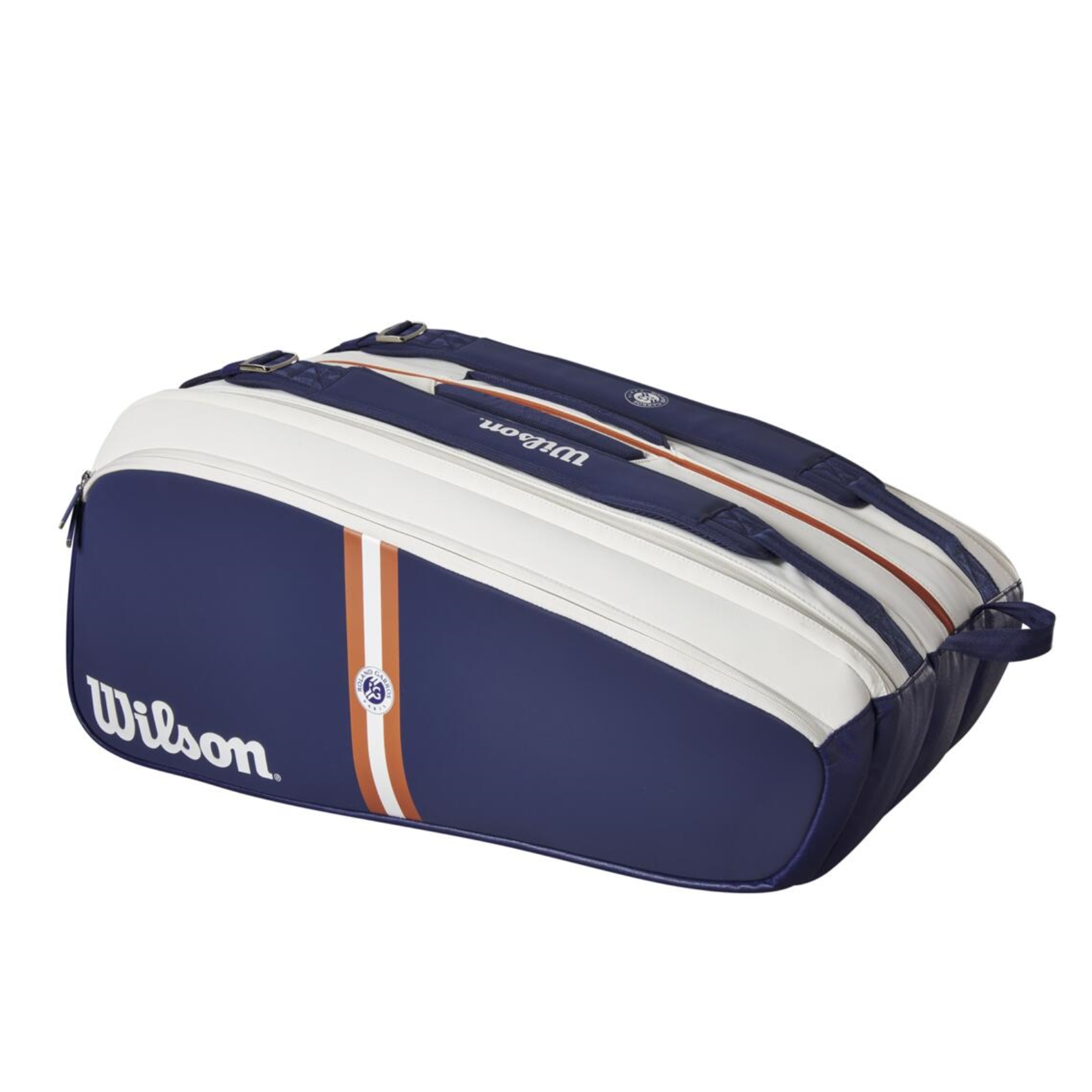 Wilson-Super-Tour-Roland-Garros-15-Bag-Navy-White-Clay-tennis-taske-3