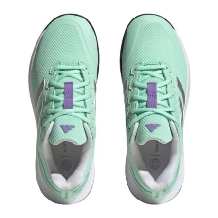 Adidas-GameCourt-2-Women-Pulse-Mint-Silver-Metallic-4