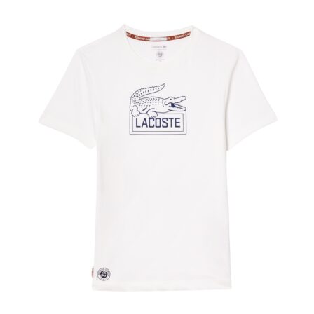 Lacoste Ultra-Dry Roland Garros Edition Tennis T-shirt White