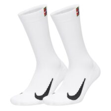 Nike Court Multiplier Cushioned Crew Socks 2-Pack White