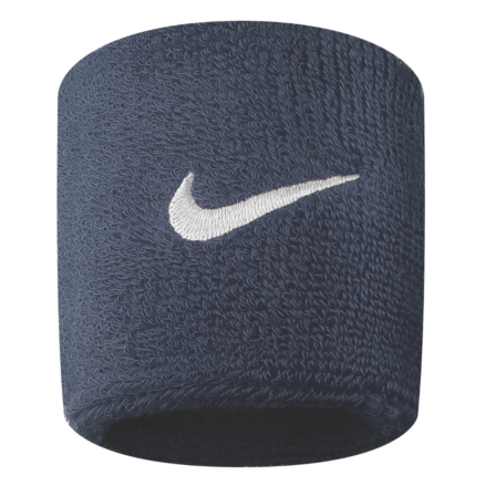 Nike Swoosh Wristbands 2-Pack Obsidian/White