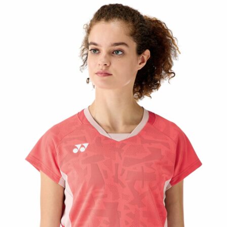 Yonex-Women-T-shirt-20848EX-Coral-Red-4