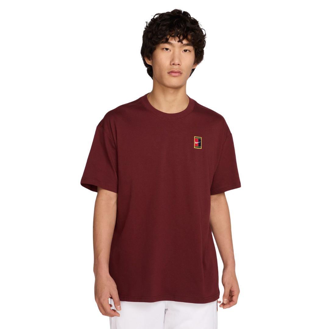 Nike-Court-Max90-T-shirt-Dark-Team-Red
