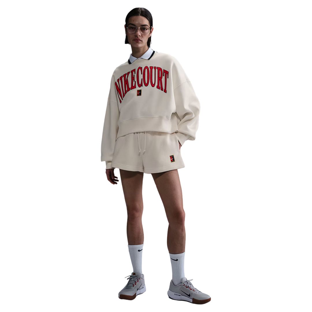 Nike-Court-Phoenix-Fleece-Women-High-Waisted-Loose-Shorts-Pale-Ivory