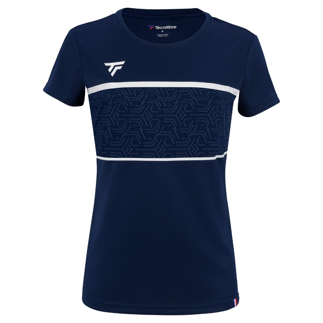 Tecnifibre-Team-Girls-Tech-T-shirt-Marine