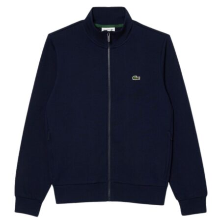 Lacoste Zip-Up High Neck Fleece Sweatshirt Navy