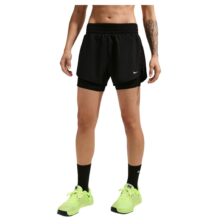 Nike One High-Waisted Dri-FIT 2-in-1 Women Shorts Black