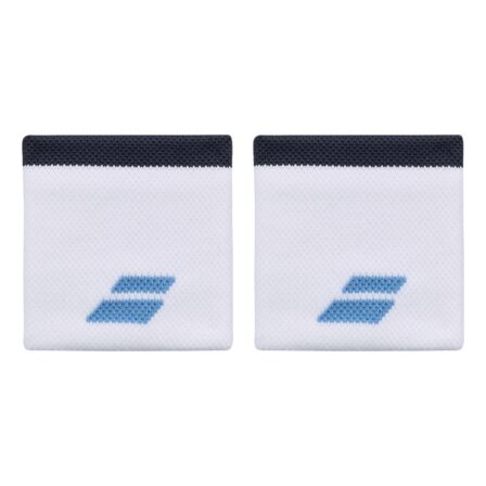 Babolat Logo Wristband White/Drive Blue